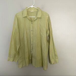 Eileen Fisher Linen Button Shirt